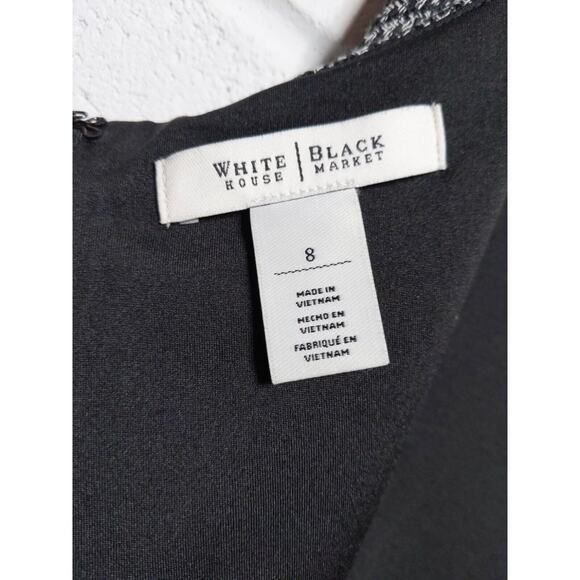 White House Black Market Black and Teal Dress - Picture 8 of 9